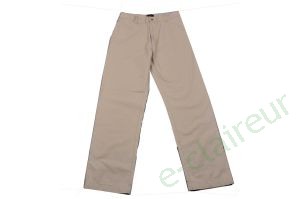 Pantalon toile beige