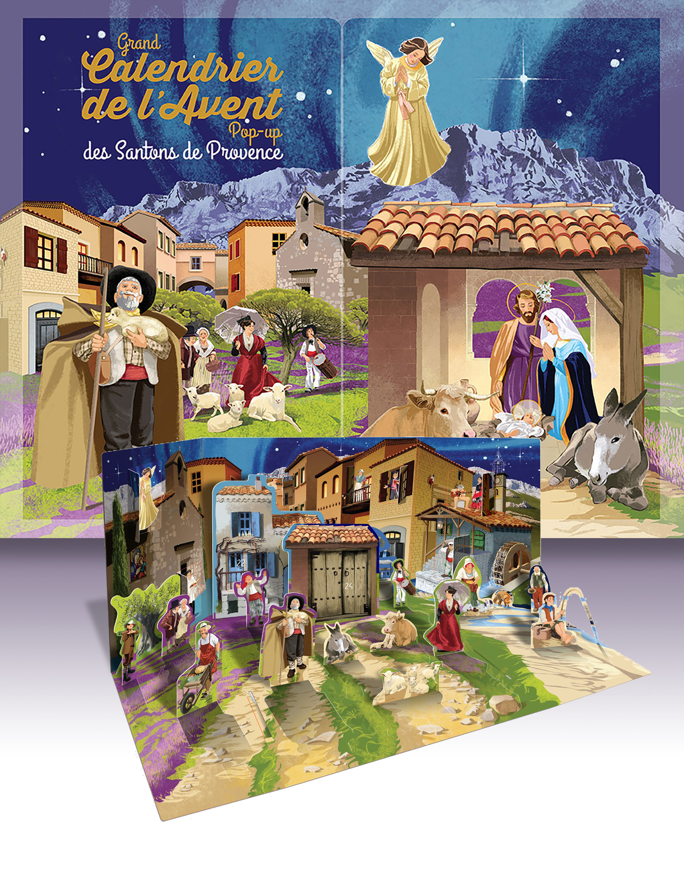 Grand Calendrier de l'Avent des santons de provence