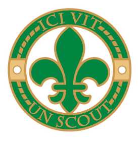 Plaque émaillée "Ici vit un Scout"